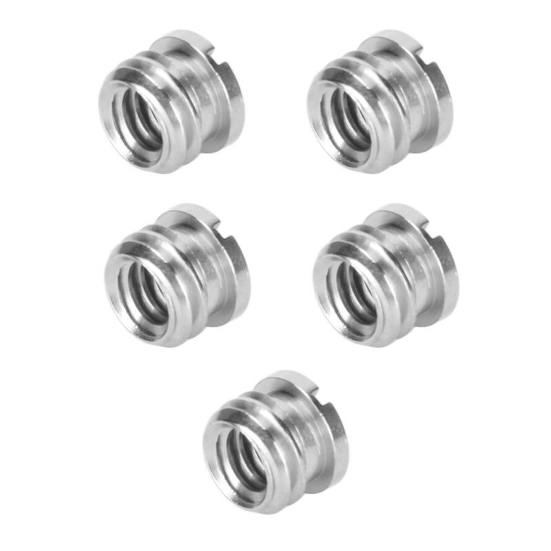 5pcs 1/4in Female to 3/8in Male Convert Screw Adapter Copper for DSLR SLR Camera Monopod Tripod - Image 5