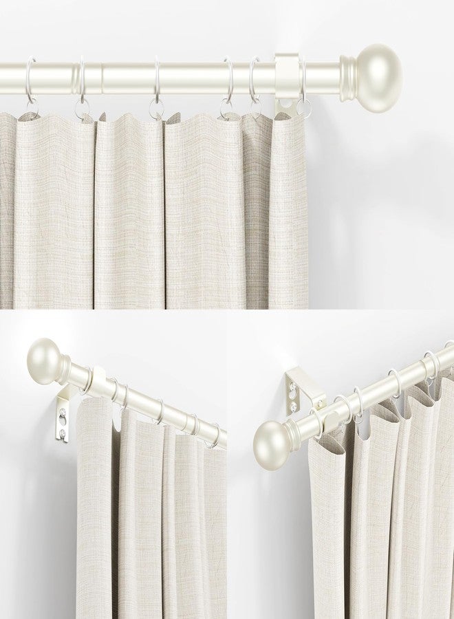 Thestoa Nickel Curtain Rods for Windows 48 to 84-92 Inch, Stainless Steel Long Curtain Rods for Bedroom, Living Room, Kitchen, Farmhouse, Outdoor - Image 2