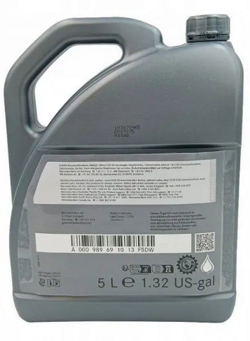 مرسيدس بنز زيت محرك مرسيدس بنز SAE 5W-40 الأصلي - MB 229.5 [5 لترات] - Image 3