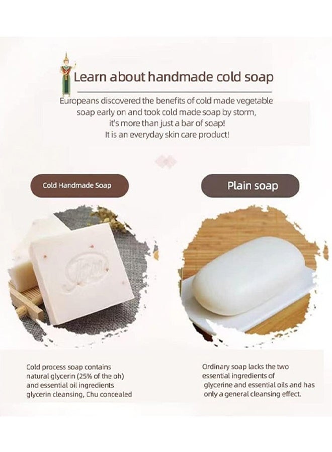 JoyPretty Rice Collagen Essential Oil Soap，Thai Rice Soap Original Thai Handmade Soap Rice Milk Soap Whitening Soap Goat Milk Soap Handmade Soap - Image 4