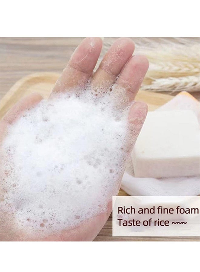 JoyPretty Rice Collagen Essential Oil Soap，Thai Rice Soap Original Thai Handmade Soap Rice Milk Soap Whitening Soap Goat Milk Soap Handmade Soap - Image 3