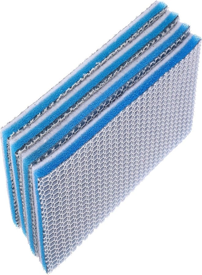 Styllent 4 Pack 8-Layer Fast-Acting Aquarium Filter Pad - Cut-to-Size Aquarium Floss Media for Fish Tank, Pond, Sump - Fast Water Polishing in Hours (11x25 cm - 4 Set) - Image 1