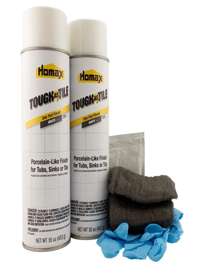 Homax 41072031530 Tough As Tile Tub, Sink, and Tile Refinishing Kit, Aerosol, White, 32 oz - Image 4