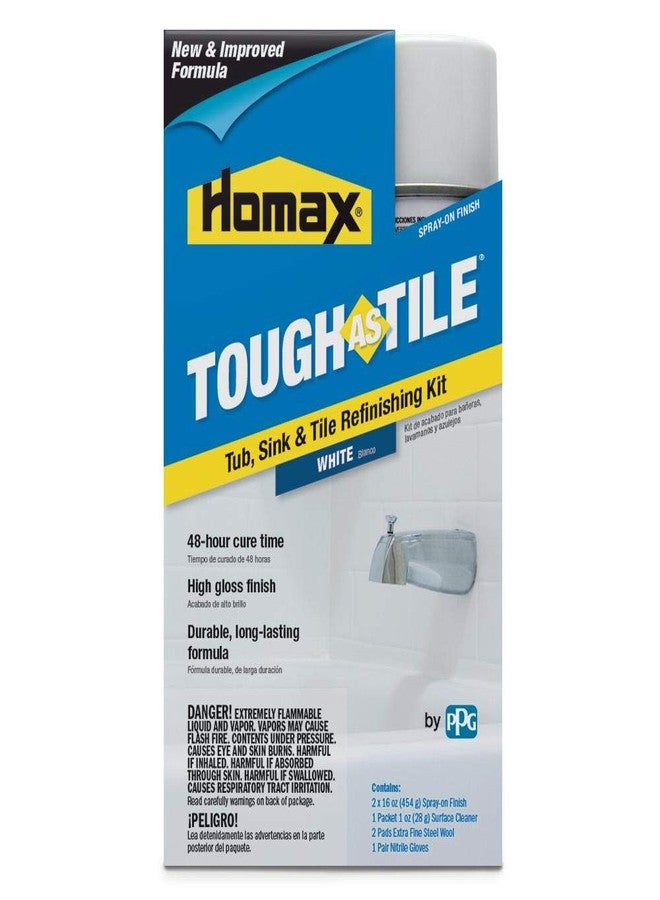 Homax 41072031530 Tough As Tile Tub, Sink, and Tile Refinishing Kit, Aerosol, White, 32 oz - Image 3