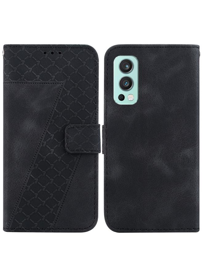 S-TOP Case For OnePlus Nord 2 5G Seven-shaped Embossed Leather Phone Case - Image 1