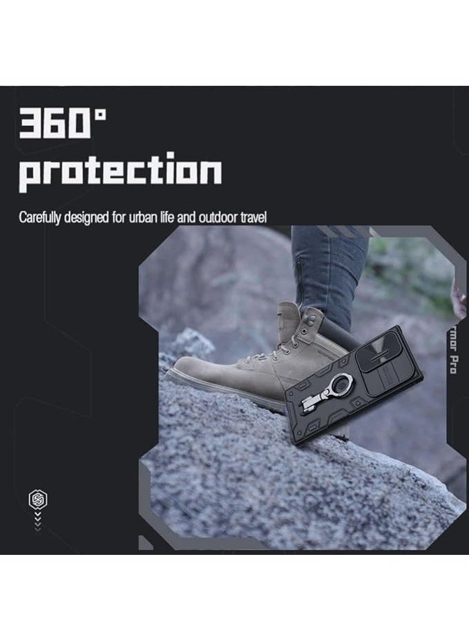 Nillkin CamShield Armor Pro Series Cover Case Designed For Samsung Galaxy S23 Ultra - Dark Green - Image 1