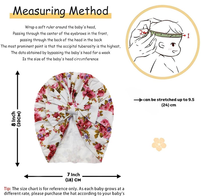 RedChimes 1 Pcs Premium Soft Fabric Baby Head Wrap Super Stretchable Headband Hair Accessories For Baby Toddlers - Image 4