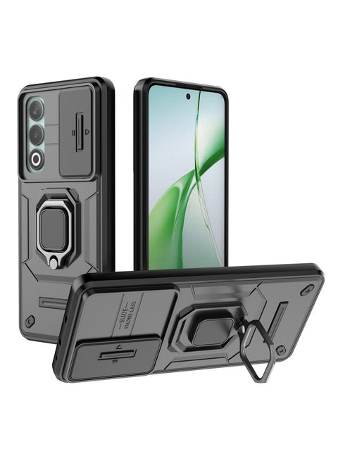 Phone Case for OnePlus Nord CE4 with Slide Camera Cover Drop Protective Cover with Magnetic Car Mount Holder