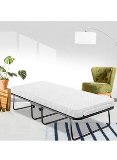 NZONE STORE Folding Bed with Memory Foam Mattress and Durable Metal Frame for Less Storage Space for Home and Office 190cm x 90cm  - Image 1