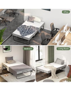 NZONE STORE Folding Bed with Memory Foam Mattress and Durable Metal Frame for Less Storage Space for Home and Office 190cm x 90cm  - Image 5