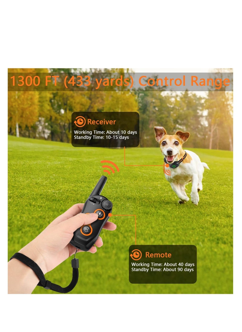KASTWAVE - Dog Shock Collar with Remote, 100% Waterproof Dog Shock Collar with Remote Range 1300ft, 3 Training Modes, Beep, Shock, Vibration, Rechargeable Electric Shock Collar for  Large,Medium,Small Dogs - Image 1