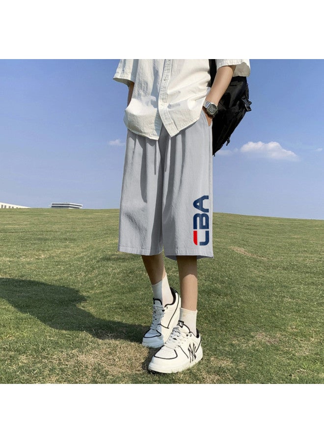 Cool Summer】men's Ice Silk Capris For Summer, Casual Business Trendy - Image 3