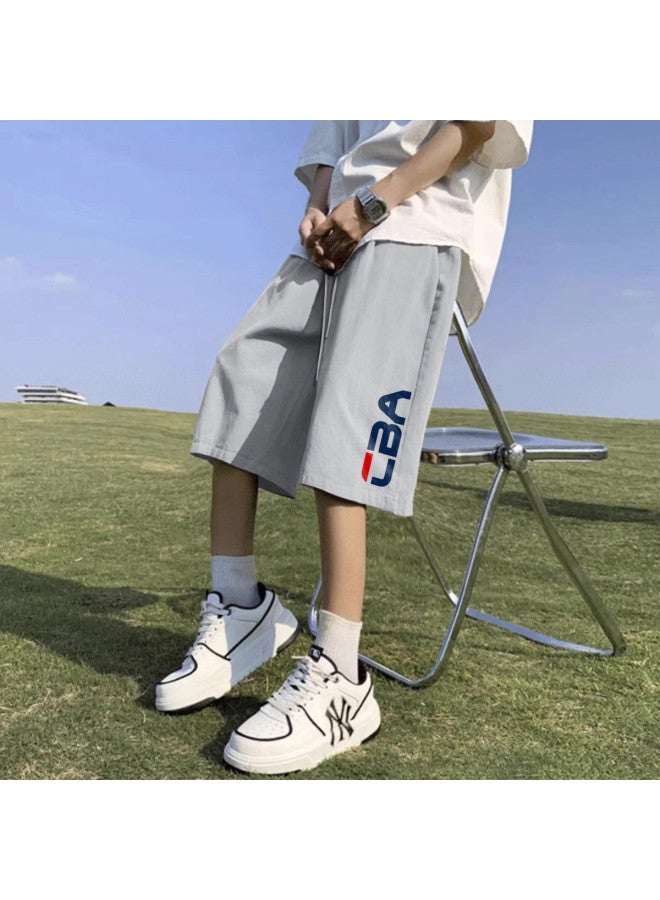 Cool Summer】men's Ice Silk Capris For Summer, Casual Business Trendy - Image 2