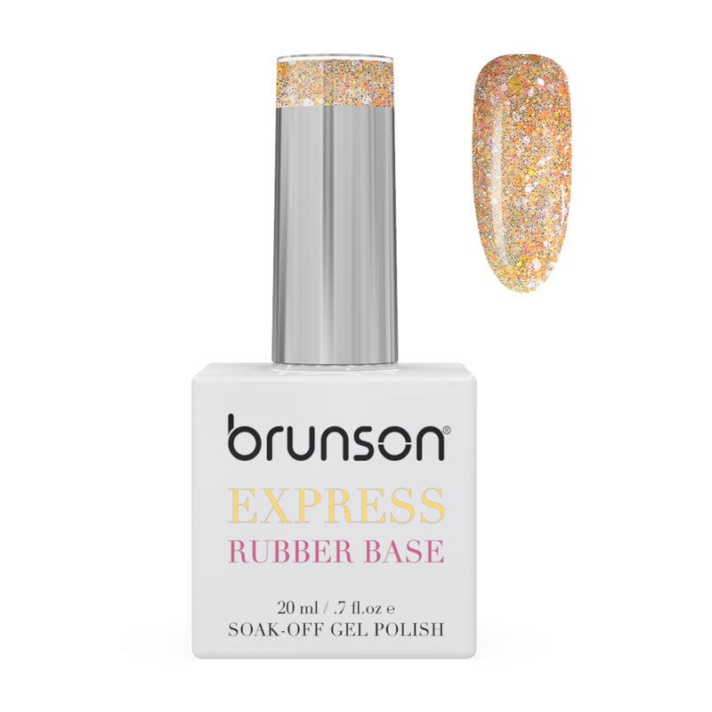 brunson TPO free Rubber Base Gel polish 20ml Soak Off Base Coat for Nail Strengthening Long Lasting Gel Polish Base for Chip Free Shine Brittle Nails UV Rubber base Russian manicure Non Yellowing salon manicure - Image 1