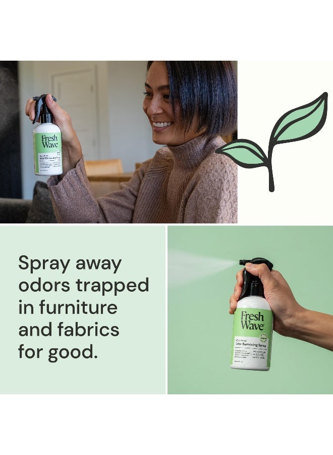 Fresh Wave رذاذ إزالة الروائح ومنعش الهواء، 8 أونصة سائلة، مكونات طبيعية - Image 3