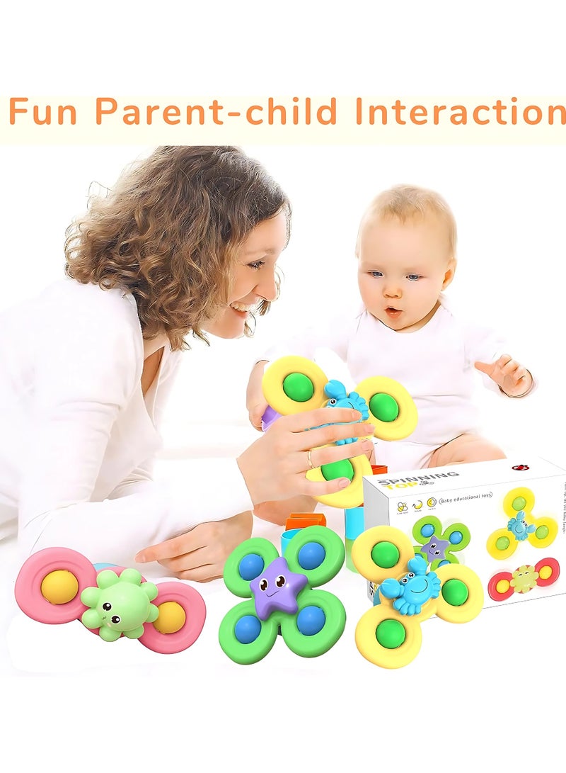Twisoo Twisoo Suction Cup Insect Spinner Toys – Fun Baby Bath Toys & Toddler Sensory Spinners, Insect-Themed Fidget Tops for Fingers, Stick to Smooth Surfaces, BPA-Free Educational Toys  - Image 5