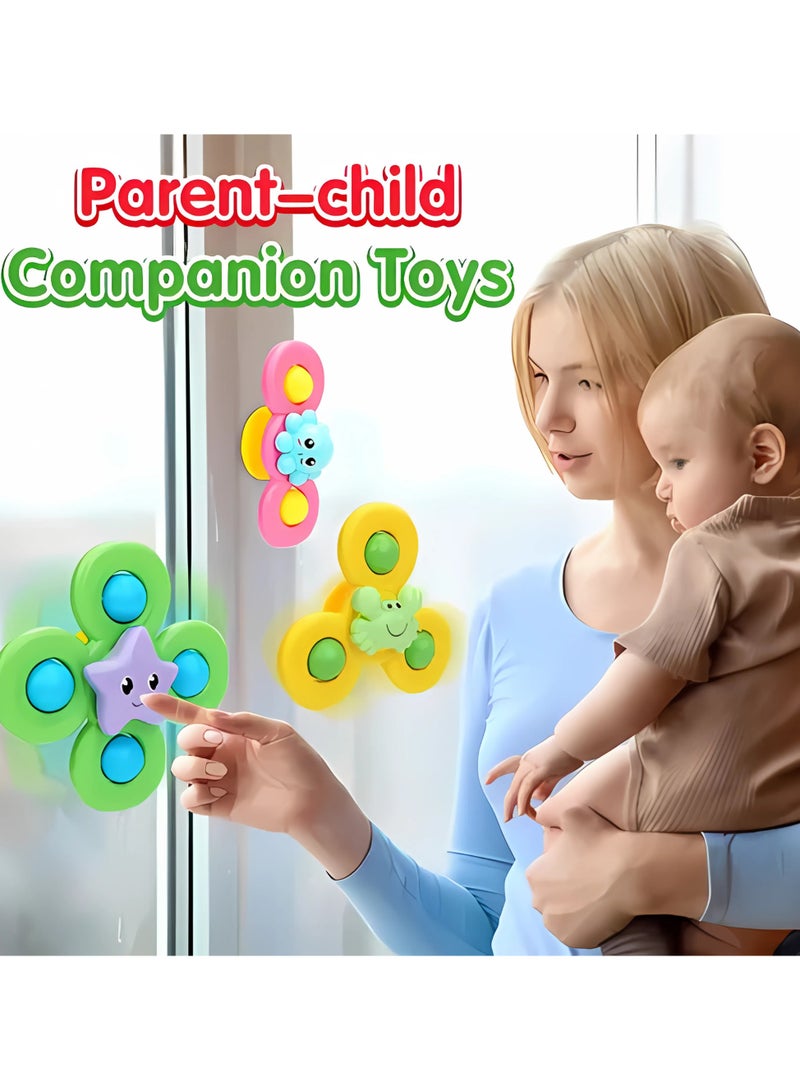 Twisoo Twisoo Suction Cup Insect Spinner Toys – Fun Baby Bath Toys & Toddler Sensory Spinners, Insect-Themed Fidget Tops for Fingers, Stick to Smooth Surfaces, BPA-Free Educational Toys  - Image 3