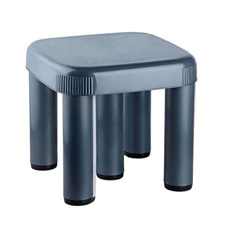 Jojo Plastic Patla Strong Unbreakable Stool Useful in BathroomOfficeKitchenHospitalFactory Grey - Image 1