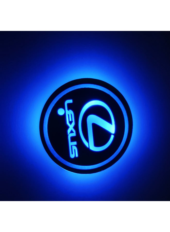 حصيرة كوب السيارة المضيئة، إضاءة LED للجو، إضاءة استشعارية، حصيرة الكوب متعددة الألوان، إضاءة الجو عبر USB، منتجات سيارات