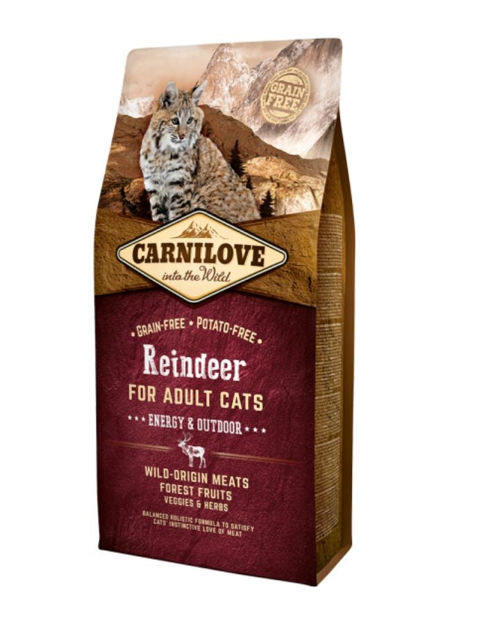 Carnilove Reindeer Grain-Free Dry Food for Adult Cats – 6kg