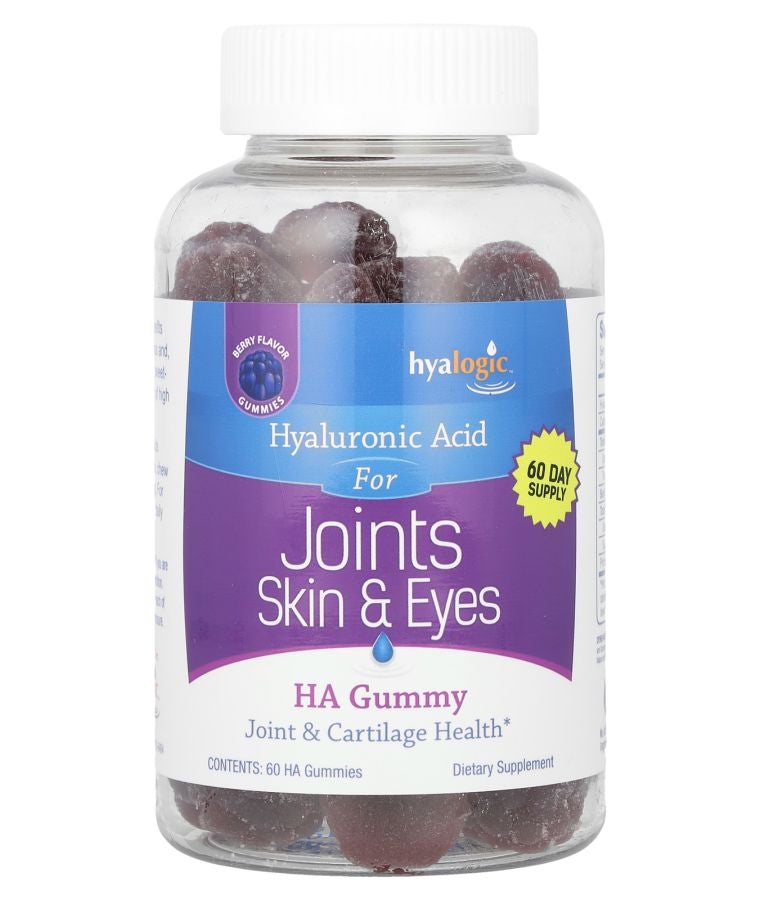 HA Gummy Hyaluronic Acid Berry 60 Gummies (60 mg per Gummy)