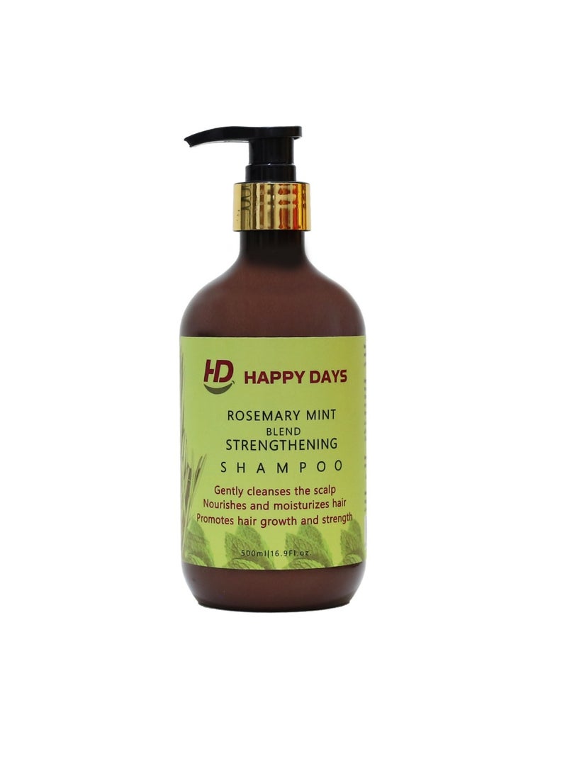 HAPPY DAYS Rosemary Mint Blend Strengthening Creme & Rosemary Mint Blend Strengthening Shampoo - Image 2