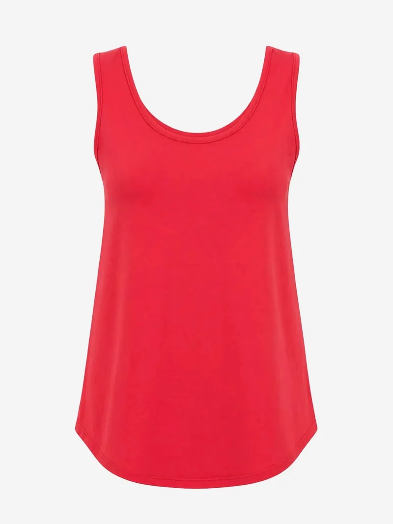 ميكسراي MIXRAY Casual U Neck Cotton Blend Tank Top