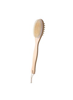 Miniso Pamper your skin with this eco-friendly dual-sided massaging shower brush. 
