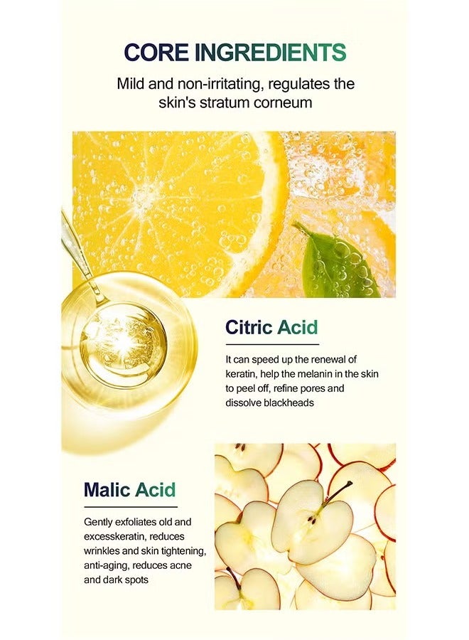 MOOYAM 45% TCA Acid Skin Peel - Malic Acid & Citric Acid, Anti-Aging, Reduce Acne and Dark Spots, Even Skin Tone, TCA 45% Skin Peel, 45% TCA Chemical Peeling Serum with Malic and Citric Acid for Dark Skin, Dark Spots and Acne Spots, Natural Skin Care - 30 ml/1 fl oz - Image 4