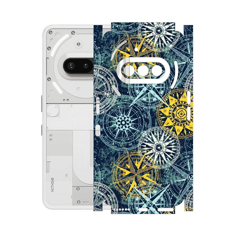 90STETHIX Mobile Skin Sticker Wrap | Compatible for Nothing Phone 3A | Scratchproof Matte Finish | Full Coverage for All Sides & Camera Protection (Design-1) (57) - Image 1