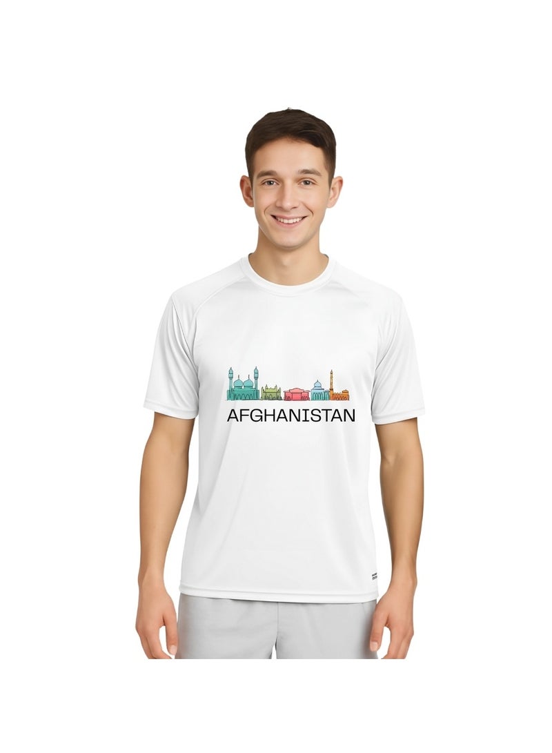 PRINTSHOP4ME Afghanistan Cricket Dry Fit T-Shirt For Men | Lightweight Half Sleeve Round Neck Jersey | Ideal For Sports,Training & Casual Wear - Image 1