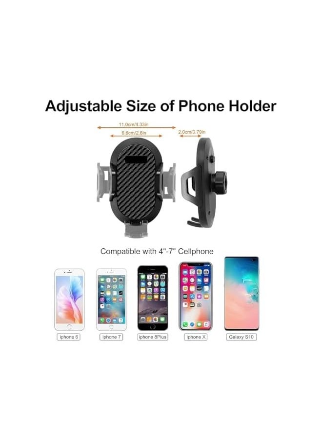erorex Phone Mount for 2018-2023 Jeep Wrangler JL JLU and 2020-2023 Gladiator JT, Gladiator JT Dash Tray Phone Holder Mount with Storage Box  - Image 5