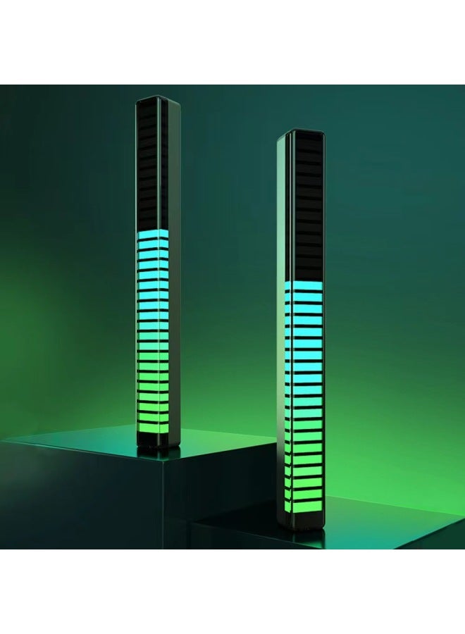 Loquat RGB Pickup Light APP Bluetooth Voice Control Creative Rhythm Light Car Led Music Light Computer Desktop Atmosphere Light Bar-Light Source Power:Built-in Lithium Battery Charging Model-Light Color:16 - Image 5