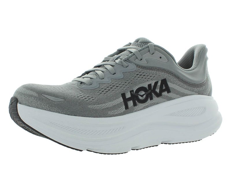 HOKA Bondi 9 Mens Shoes Size 10 Color Galactic GreyStellar Grey