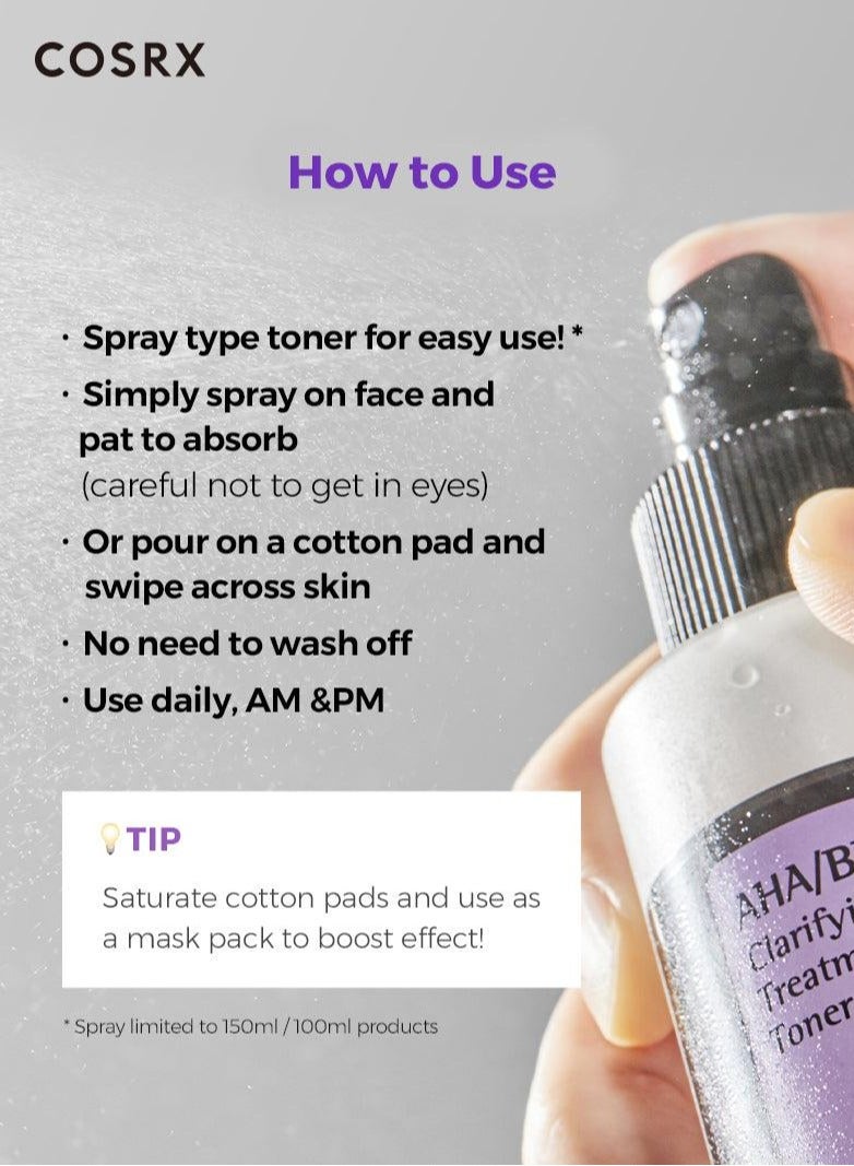 COSRX AHA/BHA Clarifying Treatment Toner 150ml - Image 3