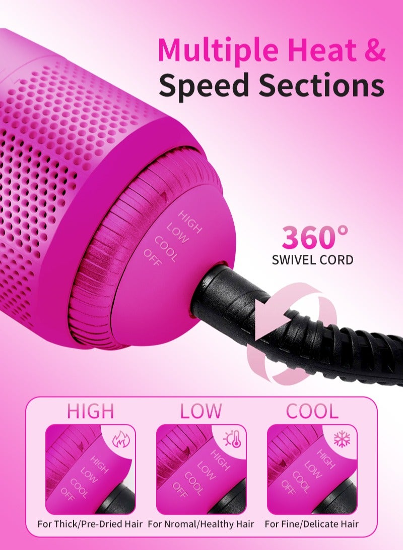 BESTIS 1200W 2 In 1 Hair Dryer Brush Professional Ceramic 3 Heat/2 Speed Settings One Step Hair Dryer and Styler - Image 4