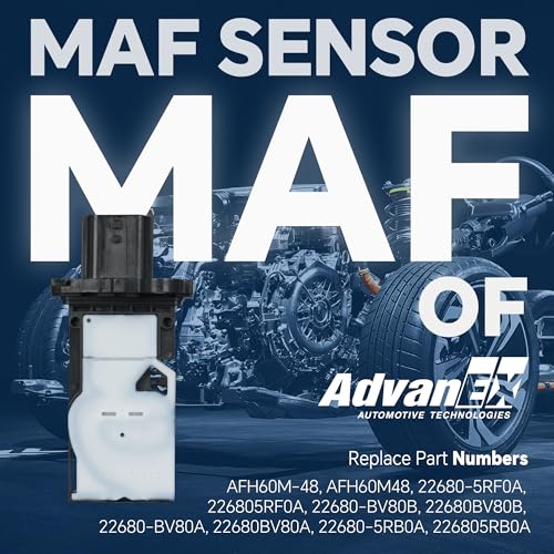 AdvanEX 226805RB0A 226805RF0A Mass Air Flow Sensor MAF Compatible with INFINITI QX60 Nissan AltimaJukeKicksMaximaMuranoPathfinderRogueSentraVersa Replaces 22680BV80B 22680BV80A AFH60M48 - Image 3
