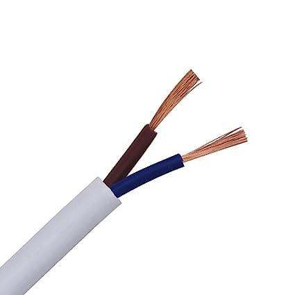Litost Litost Twin Round 2 Core Copper Wires and Cables Size 15 MM x 2 Core For HomeDomesticIndustrialElectric Connections Up To 1100 Volts Use Length 80 Yards 240 Feet  - Image 1
