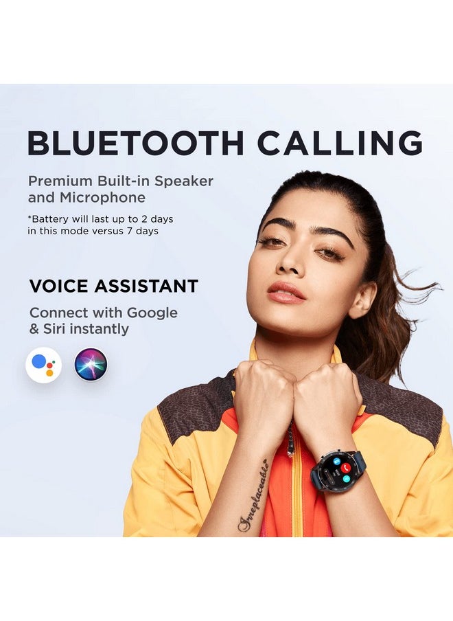 boAt Primia Smart Watch with Bluetooth Calling, AMOLED Display, AI Voice Assistant, HR, SpO2, Stress & Sleep Monitoring, Health Ecosystem,Activity Tracker & Multiple Sports Modes(Deep Blue)