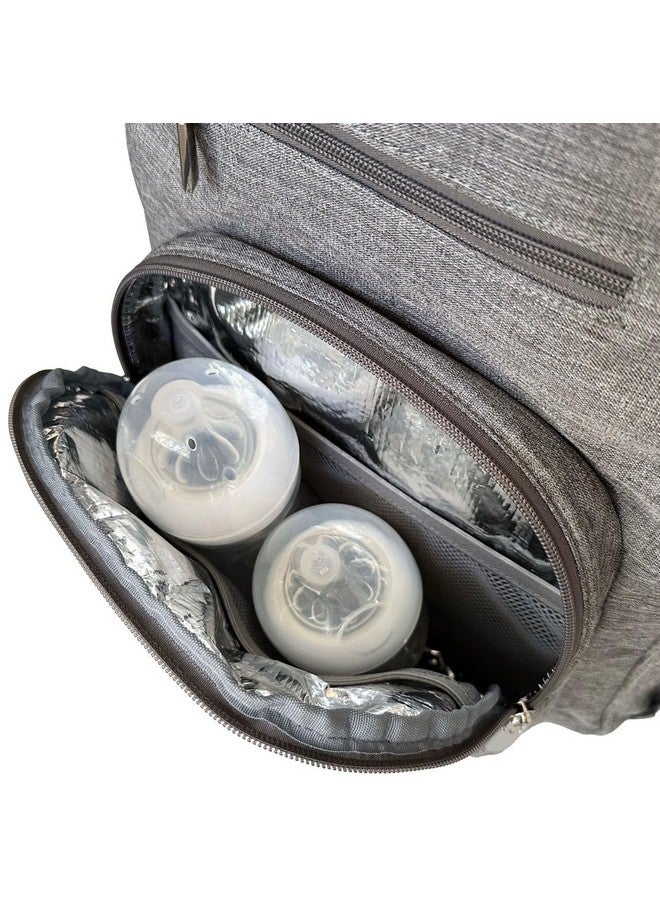 SnoofyBee Queen Bee Diaper Backpack - Chic Diaper Bag with One-Hand Access, Standing Base & Smart Storage, Baby Registry Search, Shower Gifts, Newborn Essentials & Items for Mom (Black)  - Image 4