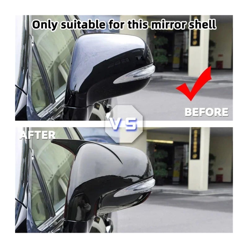 Carbon Look Rearview Mirror Cover Compatible with Lexus RX 2009 2014 - Image 3