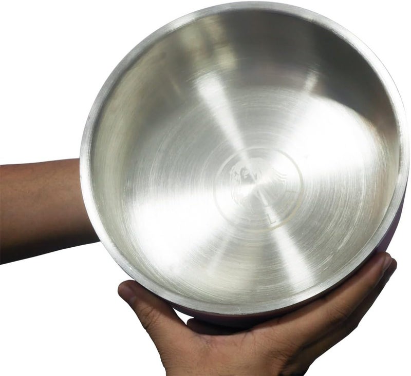 Saluki Stainless Steel Double Wall Dog Bowl, 350 ml Capacity, Peach - Image 2