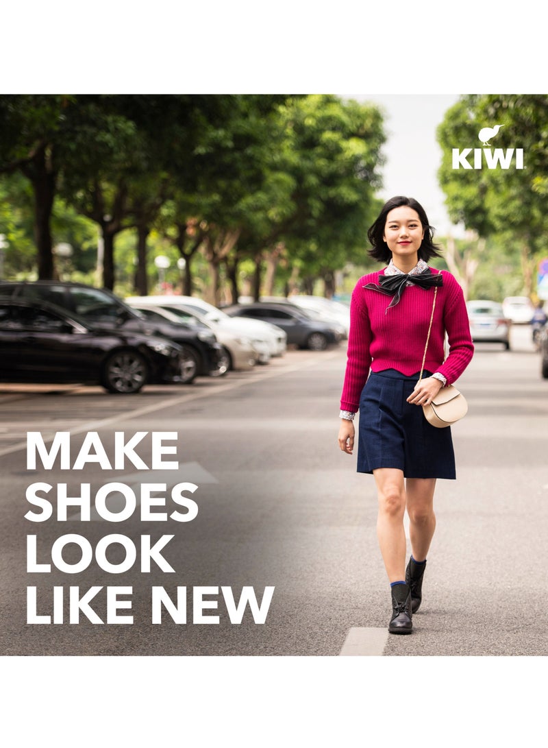 KIWI Premium Instant Shine And Protect Liquid Shoe Polish Brown 75ml - Image 3