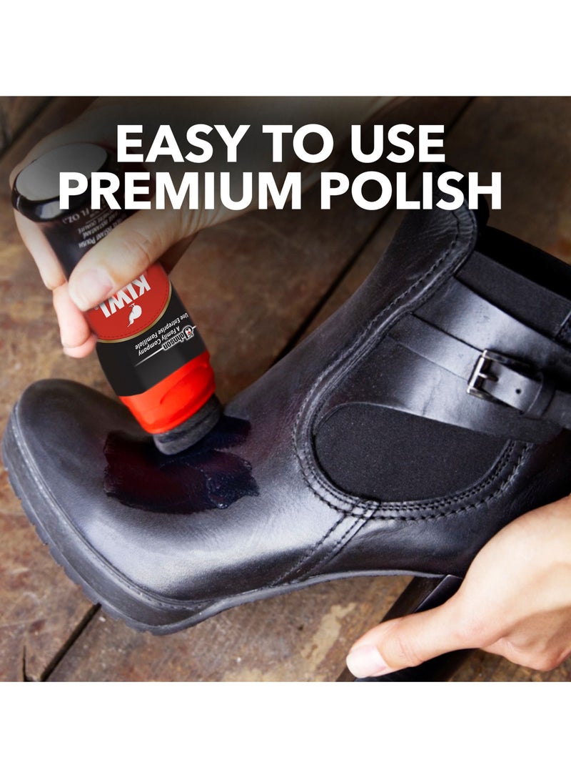 KIWI Premium Instant Shine And Protect Liquid Shoe Polish Brown 75ml - Image 2