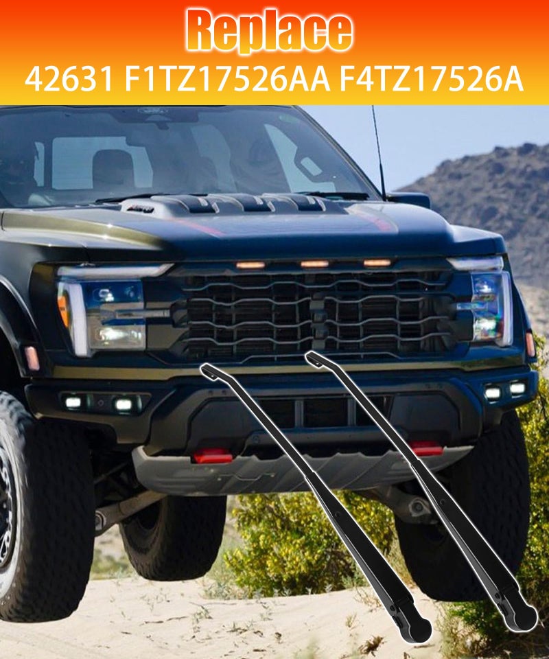 Maigoo 1 Pair Front Windshield Wiper Arm Replacement Kit Compatible With 91-99 Ford Bronco F150/F250/F350/F450, Left and Right Wiper Arm Replace 42631 F1TZ17526AA F4TZ17526A - Image 3