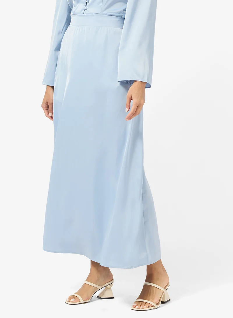 Khizana  Longline Peplum Top & Skirt Set for Women | Best Price UAE