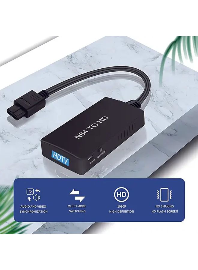 شل طويل N64 إلى محول ألعاب رجعي HD مخرج HDMI توصيل وتشغيل 5V كابل تلفاز عالي الدقة صندوق تبديل بنسبة 43 169 - Image 1