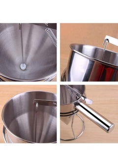 Gerenic Batter Dispenser Cake Decorating Tool, Stainless Steel Piston Funnel, Octopus Balls Making Tools with Rack, Funnel Dispenser with Stand for Takoyaki and Baking  - Image 5