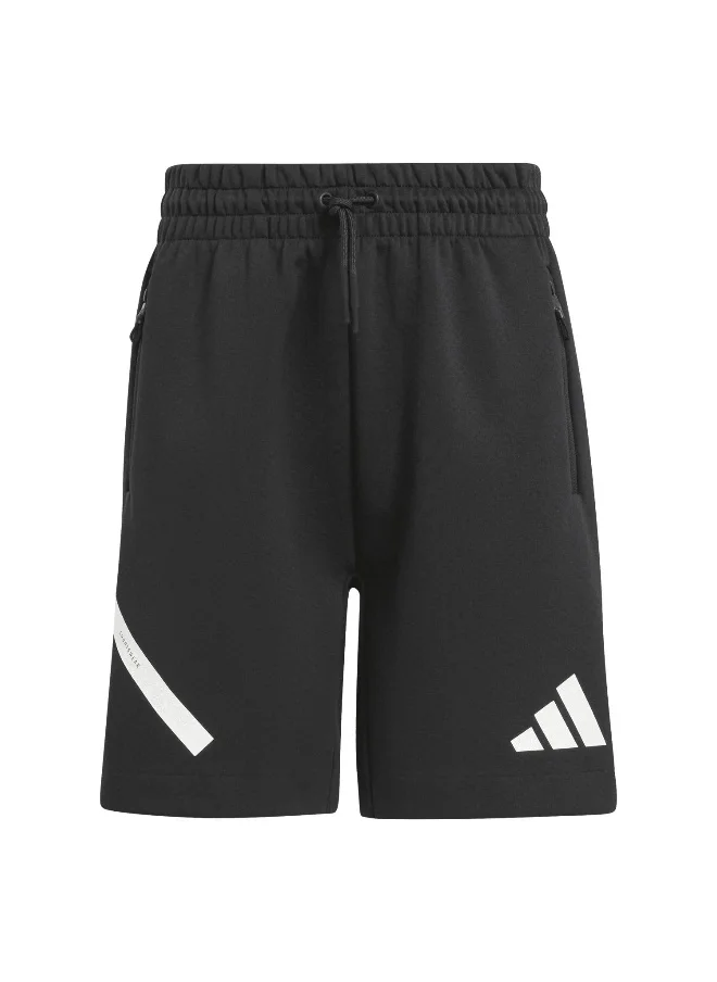 Adidas Adidas J Zne Shorts Black Training Shorts For Kids Unisex 128