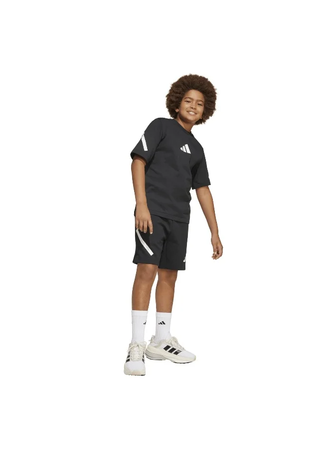 Adidas BLACK/WHITE J Zne Shorts Black Shorts (1/2) Shorts For Kids  | Best Price UAE